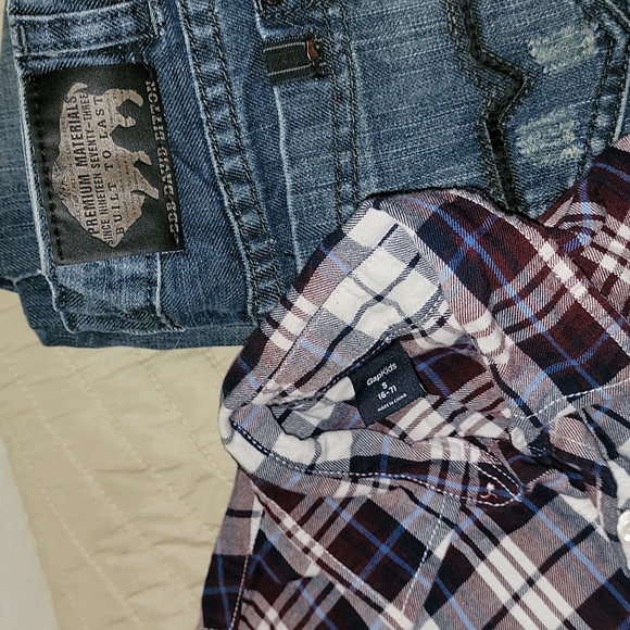 Gap plaid and Buffalo 🐃 jeans - Picture 3 of 3